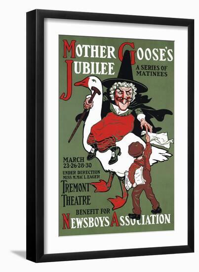 Mother Goose's Jubilee, a Series of Matinees-null-Framed Art Print