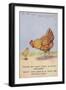 Mother Hen Scolding Chick About Rationed Eggs-null-Framed Giclee Print