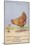 Mother Hen Scolding Chick About Rationed Eggs-null-Mounted Giclee Print