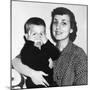 Mother Holding Son Playing Peek-A-Boo, Ca. 1955-null-Mounted Photographic Print