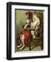 Mother Hubbard, Chair-Harrison Weir-Framed Art Print