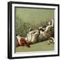 Mother Hubbard, Dog Dead-Harrison Weir-Framed Art Print