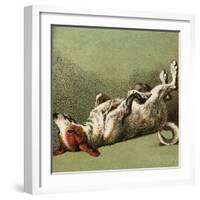 Mother Hubbard, Dog Dead-Harrison Weir-Framed Art Print