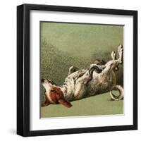 Mother Hubbard, Dog Dead-Harrison Weir-Framed Art Print