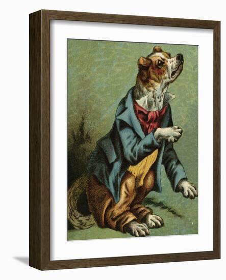 Mother Hubbard, Dressed-Harrison Weir-Framed Art Print