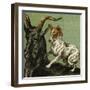 Mother Hubbard, Goat-Harrison Weir-Framed Art Print