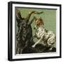 Mother Hubbard, Goat-Harrison Weir-Framed Art Print