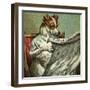 Mother Hubbard, Reading-Harrison Weir-Framed Art Print