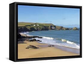 Mother Ivey's Bay, Cornwall, England, United Kingdom, Europe-Jeremy Lightfoot-Framed Stretched Canvas