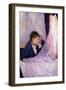 Mother Looks at Baby in the Cradle-Berthe Morisot-Framed Art Print