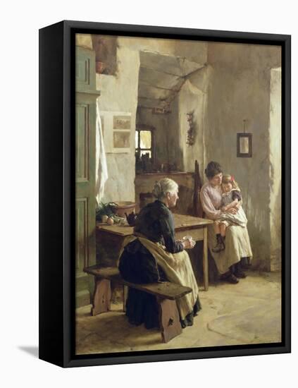 Mother Love-Walter Langley-Framed Stretched Canvas