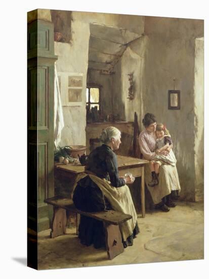 Mother Love-Walter Langley-Stretched Canvas