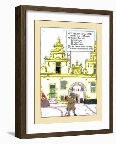 Mother May I Go Out?-Maud & Miska Petersham-Framed Art Print