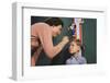 Mother Measuring Boy's Height-William P. Gottlieb-Framed Photographic Print