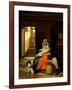 Mother Nursing Her Child, 1674-76-Pieter de Hooch-Framed Giclee Print