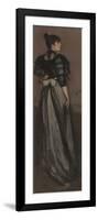 Mother of Pearl and Silver: the Andalusian, C.1888--1900 (Oil on Canvas)-James Abbott McNeill Whistler-Framed Giclee Print