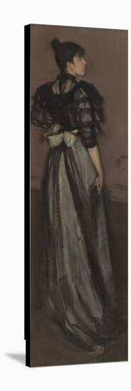 Mother of Pearl and Silver: the Andalusian, C.1888--1900 (Oil on Canvas)-James Abbott McNeill Whistler-Stretched Canvas