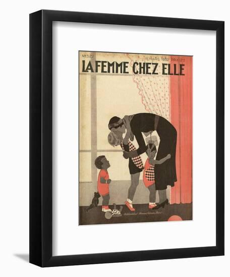 Mother of Three-B Baucour-Framed Art Print