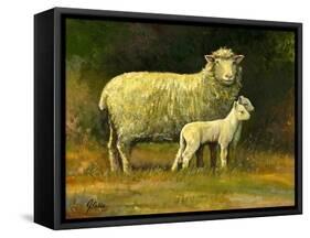 Mother of Twins-Jerry Cable-Framed Stretched Canvas
