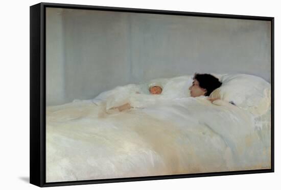 mother, Oil on canvas, 1895. Author: JOAQUIN SOROLLA. Museum: MUSEO SOROLLA-Joaquin Sorolla-Framed Stretched Canvas