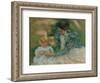 Mother Playing with Child, c.1897-Mary Stevenson Cassatt-Framed Giclee Print