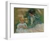 Mother Playing with Child, c.1897-Mary Stevenson Cassatt-Framed Giclee Print