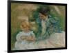 Mother Playing with Child, c.1897-Mary Stevenson Cassatt-Framed Giclee Print