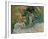 Mother Playing with Child, c.1897-Mary Stevenson Cassatt-Framed Giclee Print