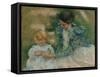 Mother Playing with Child, c.1897-Mary Stevenson Cassatt-Framed Stretched Canvas