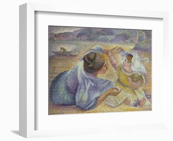 Mother Playing with Her Child, C.1897-Henri-Edmond Cross-Framed Giclee Print