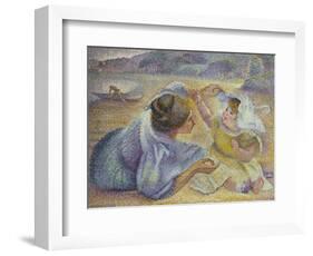 Mother Playing with Her Child, C.1897-Henri-Edmond Cross-Framed Giclee Print