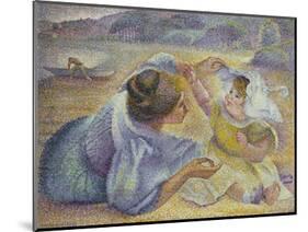 Mother Playing with Her Child, C.1897-Henri-Edmond Cross-Mounted Giclee Print