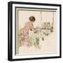 Mother Pushes Her Two Babies on a Swing-Woldemar Friedrich-Framed Art Print