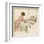 Mother Pushes Her Two Babies on a Swing-Woldemar Friedrich-Framed Art Print