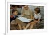 Mother Reading Book to Children-William P. Gottlieb-Framed Photographic Print