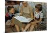 Mother Reading Book to Children-William P. Gottlieb-Mounted Photographic Print