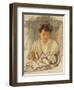 Mother Rose Looking Down at Her Sleeping Baby, C.1900-Mary Cassatt-Framed Giclee Print