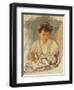 Mother Rose Looking Down at Her Sleeping Baby, C.1900-Mary Cassatt-Framed Giclee Print