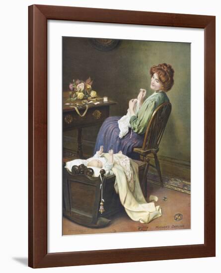 Mother's Darling-Arthur Elsley-Framed Premium Giclee Print