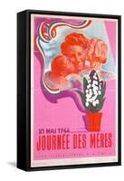 Mother's Day, 21st May 1944, Vichy French Poster, 1944-Phili-Framed Stretched Canvas