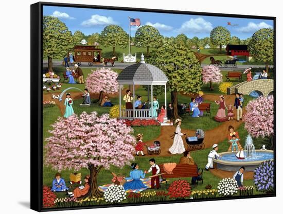 Mother’s Day at the Park-Sheila Lee-Framed Stretched Canvas