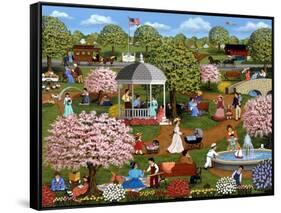 Mother’s Day at the Park-Sheila Lee-Framed Stretched Canvas
