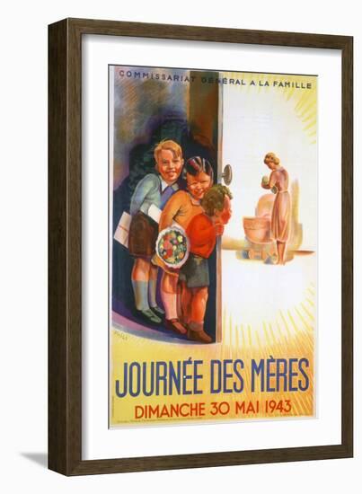 Mother's Day, Sunday 30th May 1943, 1943-Phili-Framed Giclee Print