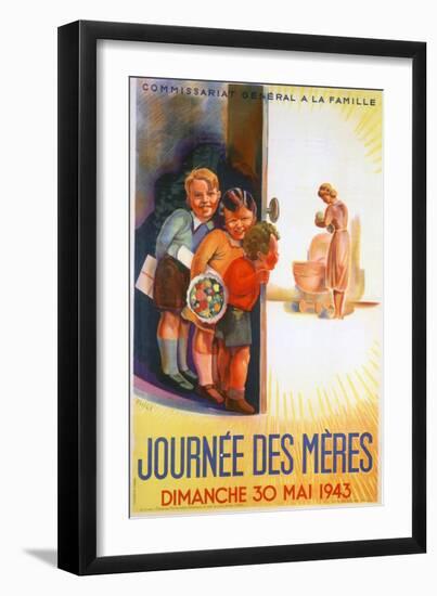 Mother's Day, Sunday 30th May 1943, 1943-Phili-Framed Giclee Print