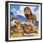 Mother's Gone A-Hunting, from 'Focus on Baby Animals'-G. W Backhouse-Framed Giclee Print