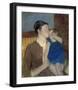 Mother's Goodnight Kiss-Mary Cassatt-Framed Giclee Print
