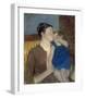 Mother's Goodnight Kiss-Mary Cassatt-Framed Giclee Print