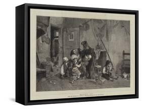 Mother's Ill-Gaetano Chierici-Framed Stretched Canvas