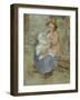 Mother's Joy, c.1885-Pierre-Auguste Renoir-Framed Giclee Print