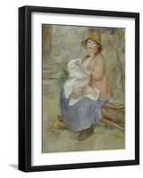 Mother's Joy, c.1885-Pierre-Auguste Renoir-Framed Giclee Print